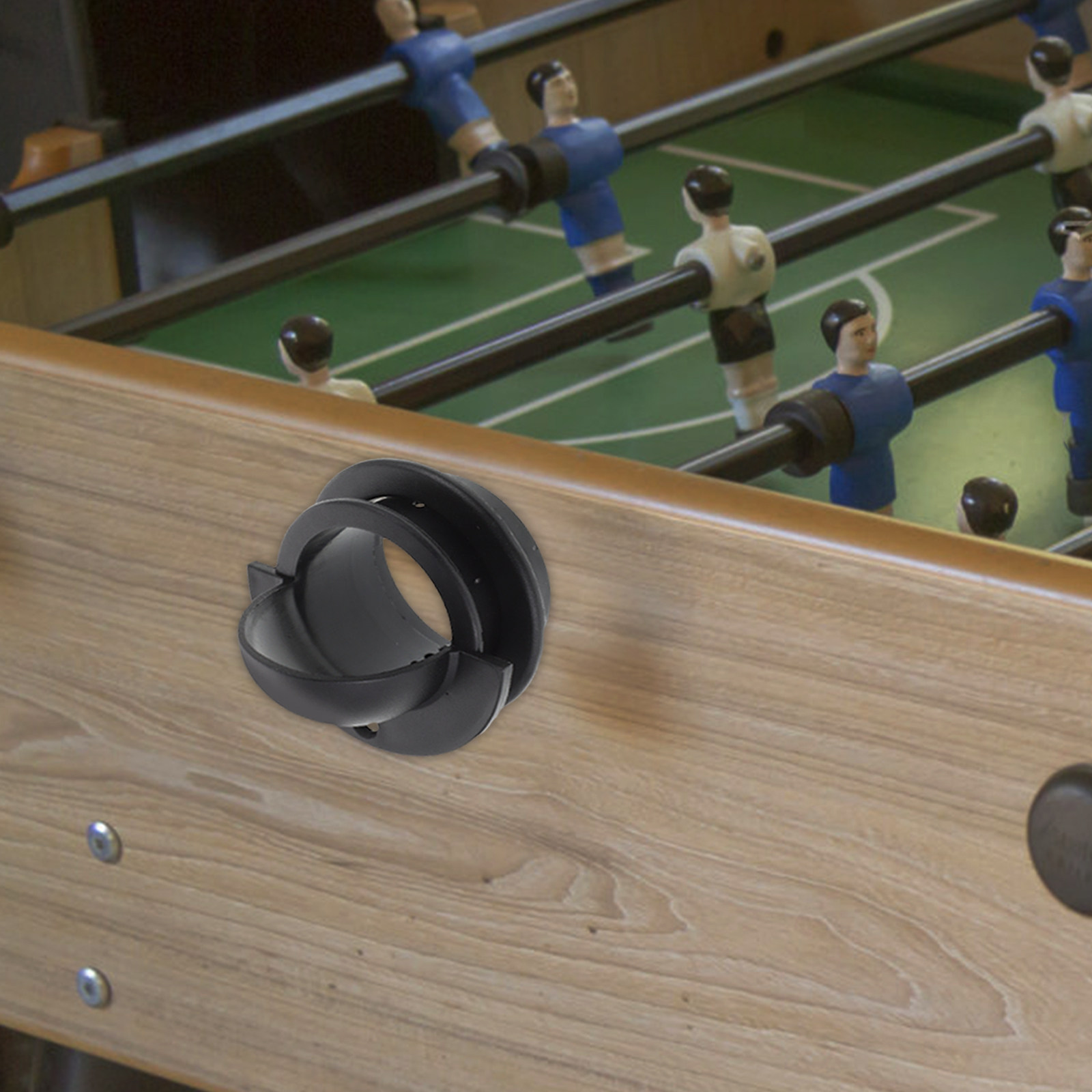 Foosball Table Commercial - 8個入り、汎用性の高いフーズボールセット。クロムメッキ仕上げのゴールラインとボールシュート用インサート。家庭用および業務用のテーブルサッカーマシンに。