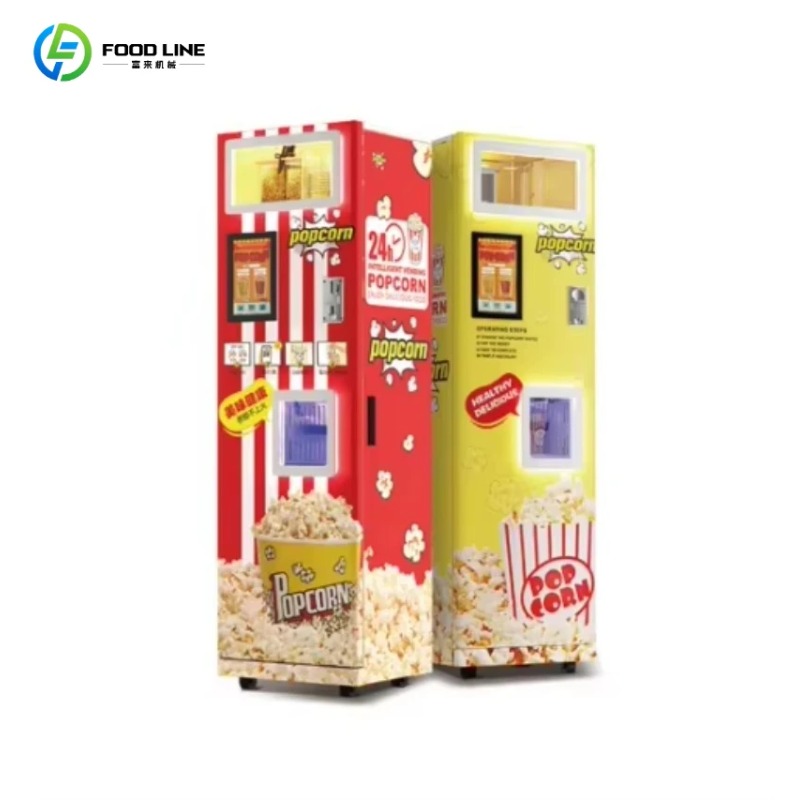 Popcorn Vending Machine - カスタマイズ可能な人気商品、塩味・甘味ポップコーン自動販売機、複数の決済方法対応