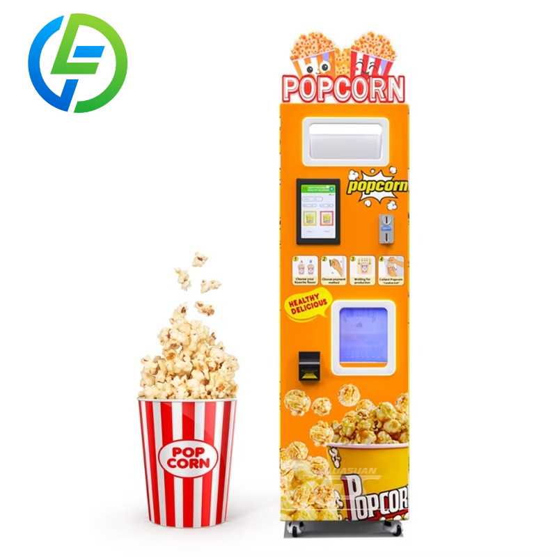 Popcorn Vending Machine - カスタマイズ可能な新型自動商業用簡単操作セルフサービスポップコーン自動販売機（硬貨、現金、クレジットカード対応）