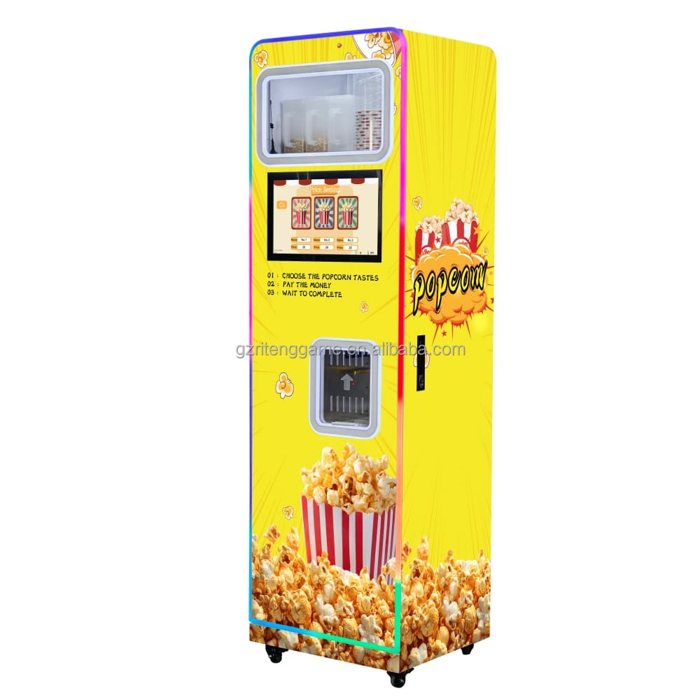 業務用カスタム商業ポップコーン製造販売機15.6インチタッチ - Popcorn Vending Machine のレビューと価格
