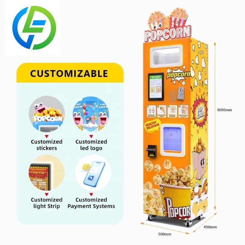 カスタマイズ可能な新型自動商業用簡単操作セルフサービスポップ - Popcorn Vending Machine のレビューと価格