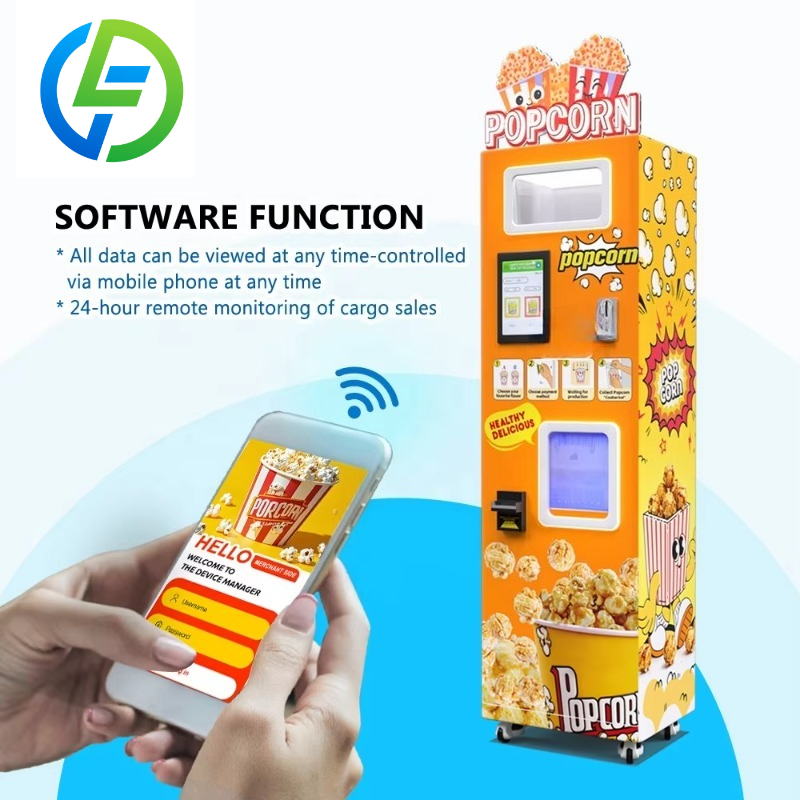カスタマイズ可能な新型自動商業用簡単操作セルフサービスポップ - Popcorn Vending Machine のレビューと価格